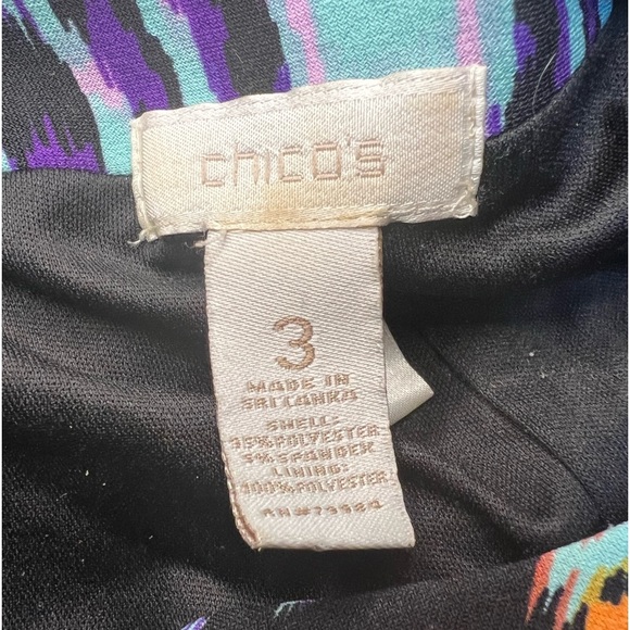 Chico's Multicolor Digital Print Dress (D3) - Picture 3 of 4